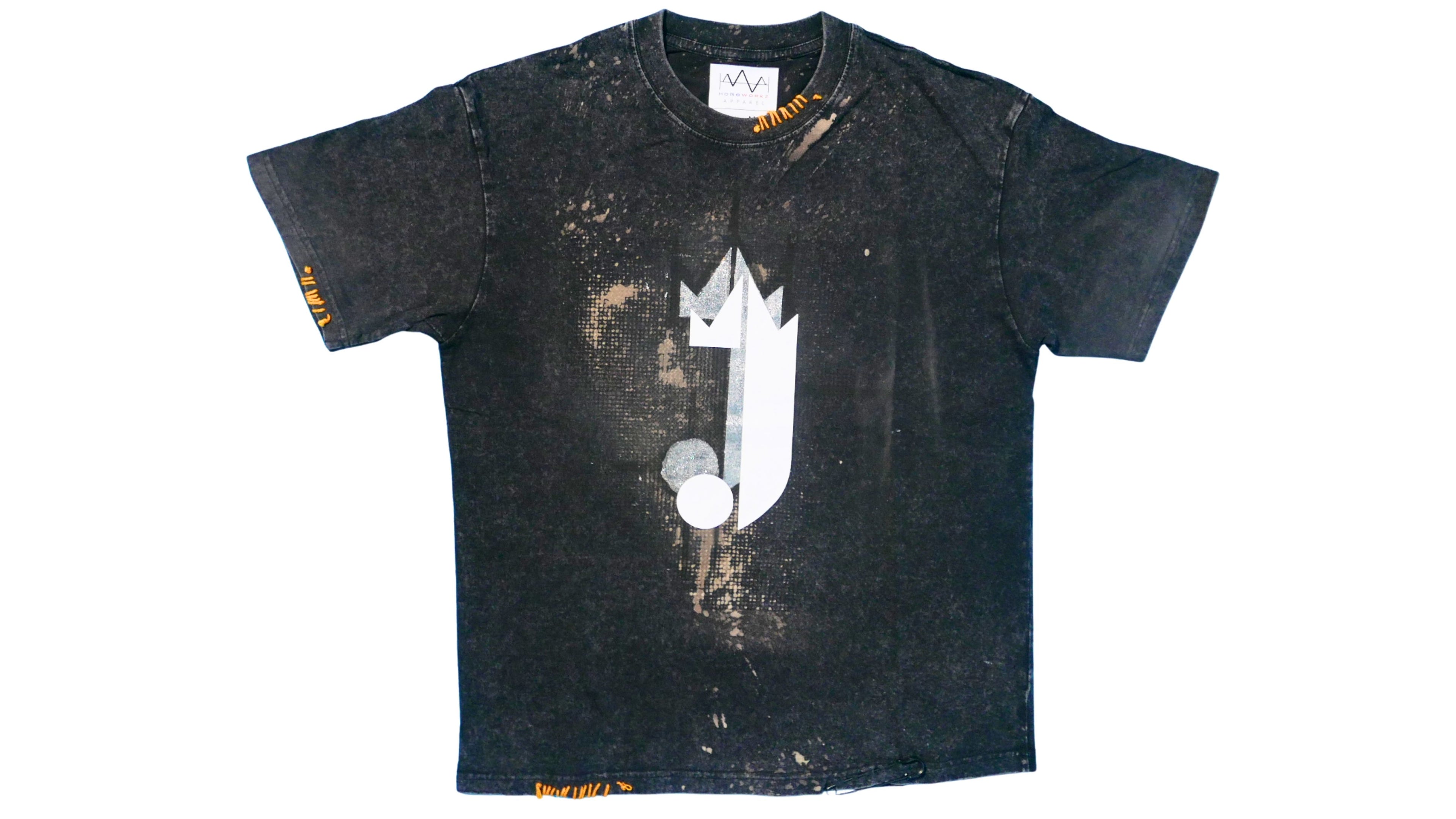 1 0f 1 J Logo King of R&B T-Shirt (Black, Silver, White, Beige)