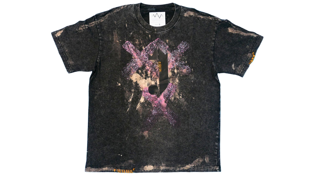 1 0f 1 J Logo King of R&B T-Shirt (Black, Pink, Beige, Orange)
