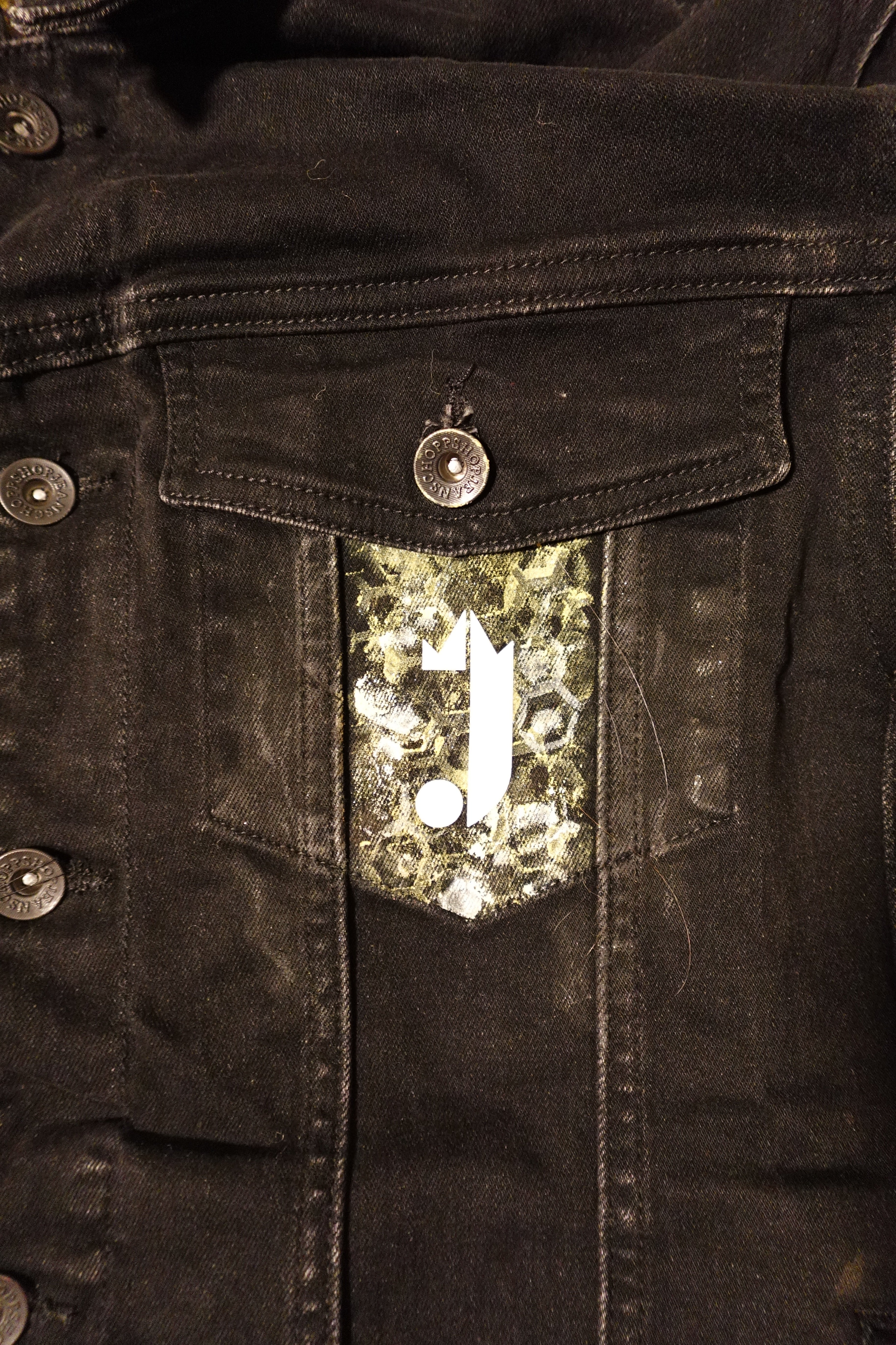 1 0f 1 J King of R&B Jean Jacket (Black, Yellow, Peach, Grey)