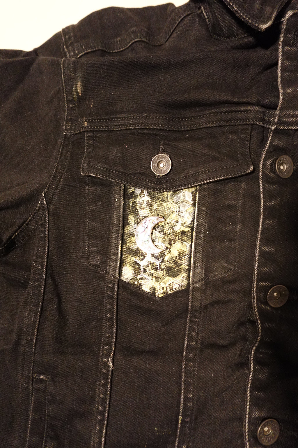 1 0f 1 J King of R&B Jean Jacket (Black, Yellow, Peach, Grey)