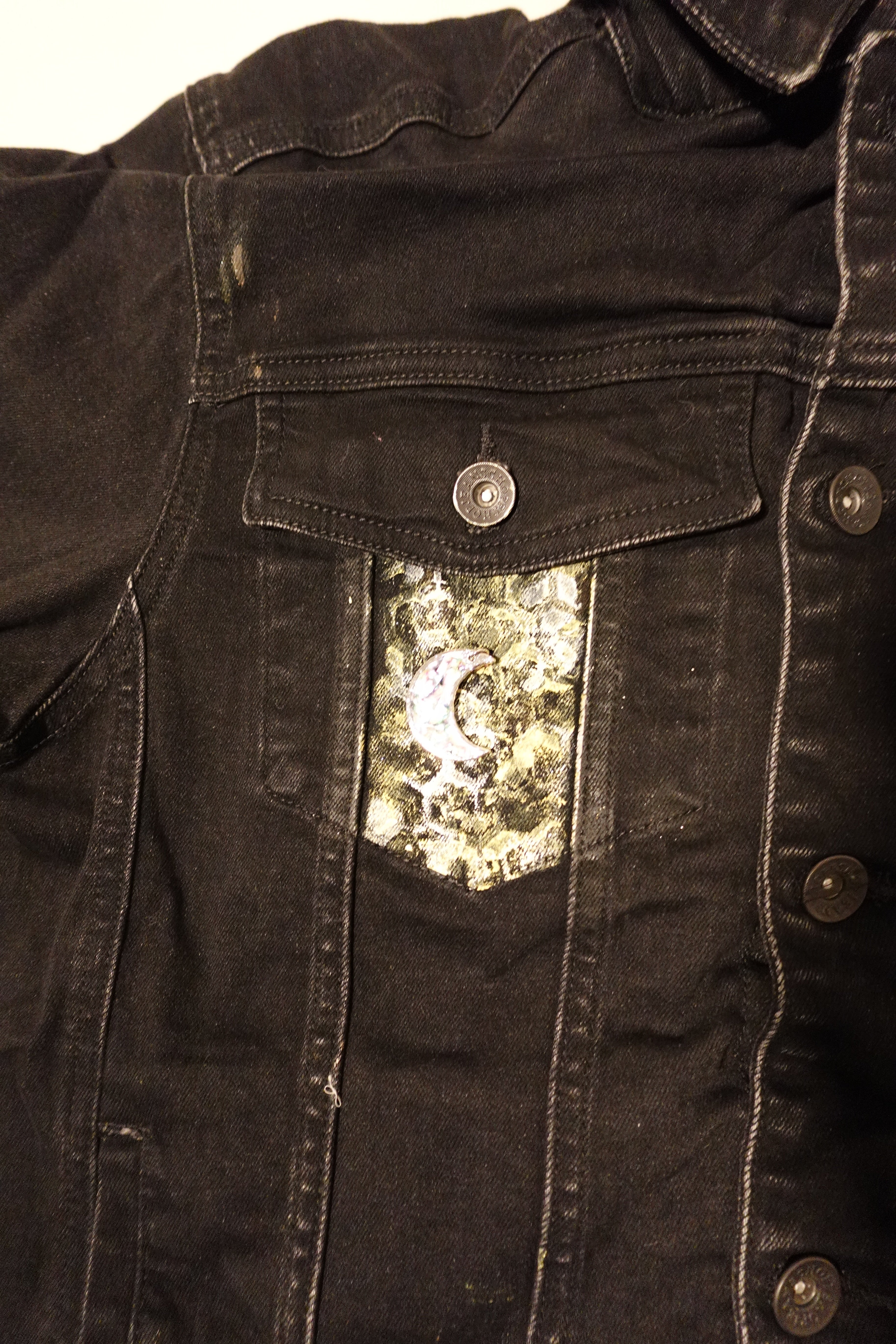 1 0f 1 J King of R&B Jean Jacket (Black, Yellow, Peach, Grey)