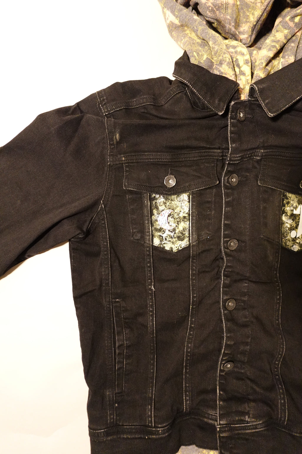 1 0f 1 J King of R&B Jean Jacket (Black, Yellow, Peach, Grey)