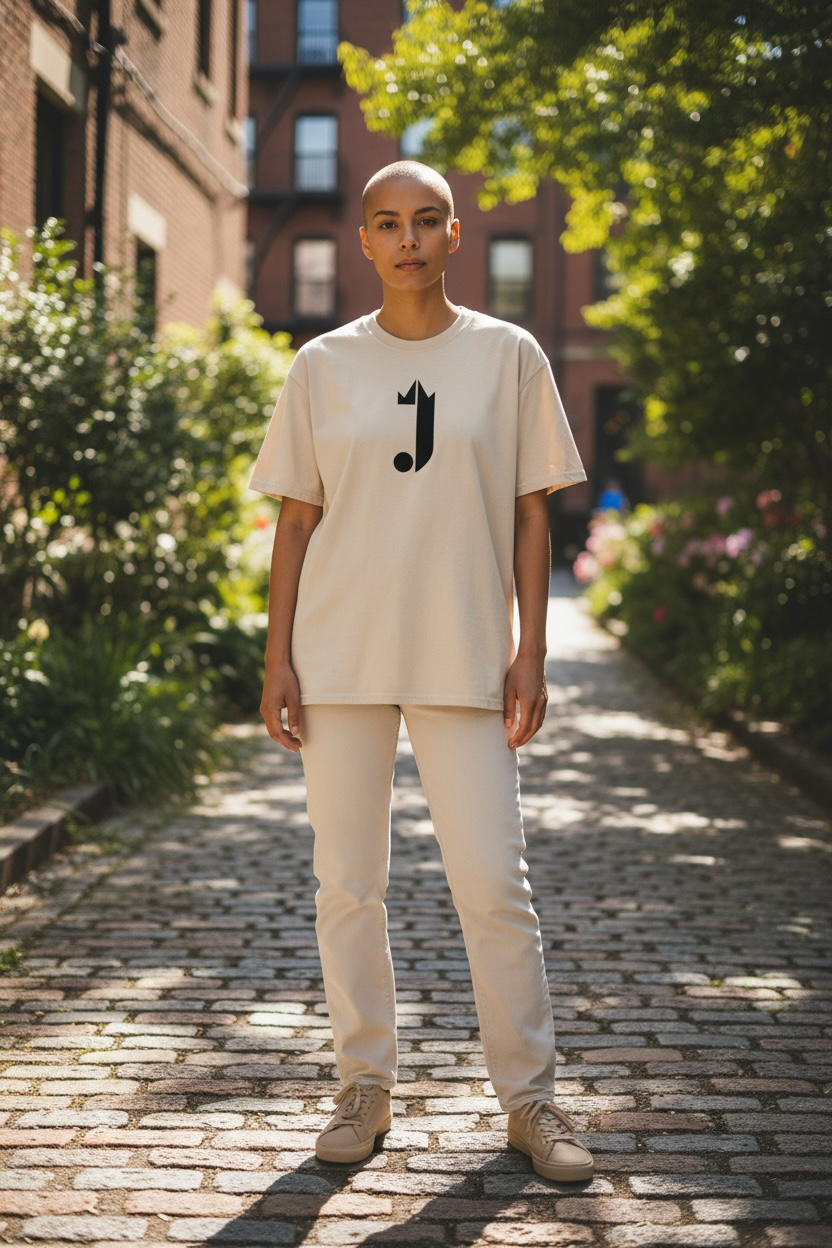 J Logo T-Shirt (Khaki)