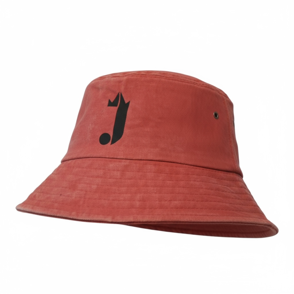 J Bucket Hat (Orange Washed Out)