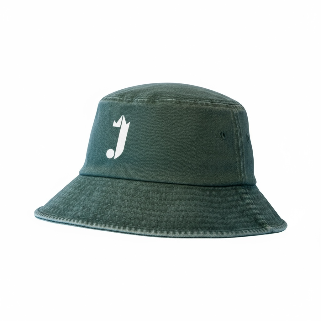 J Bucket Hat (Green Washed Out)