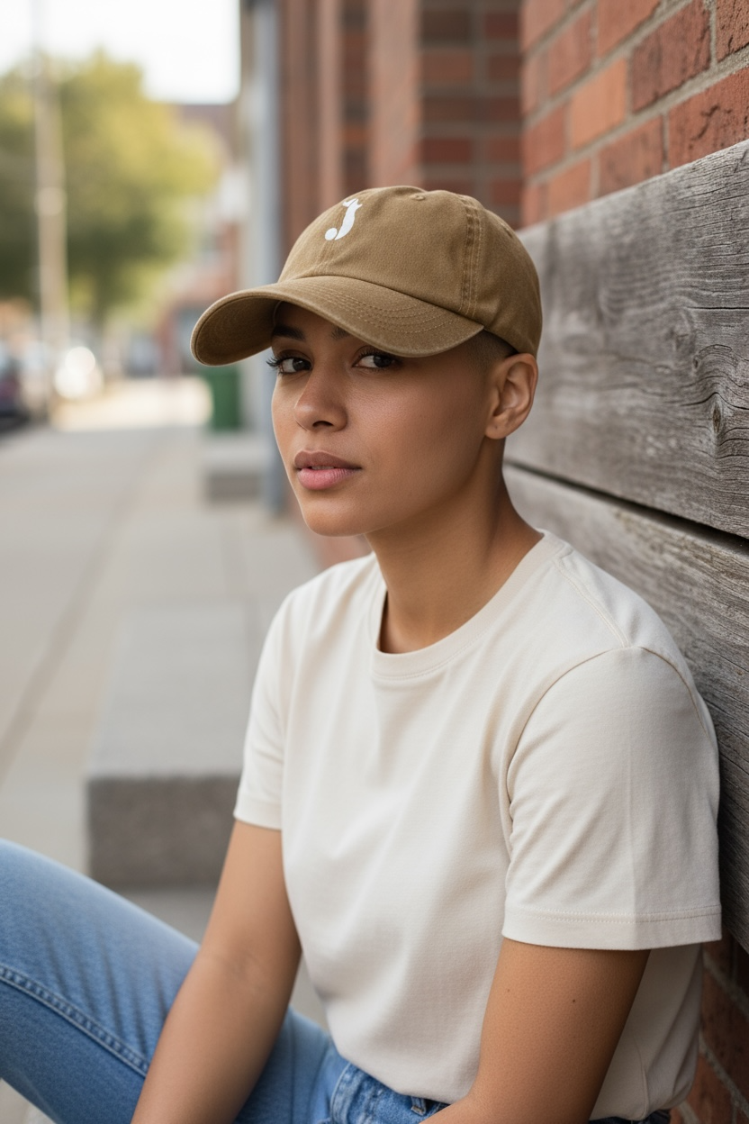 J Baseball Cap (Khaki)