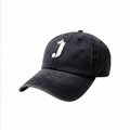 J Baseball Cap (Dark Grey)