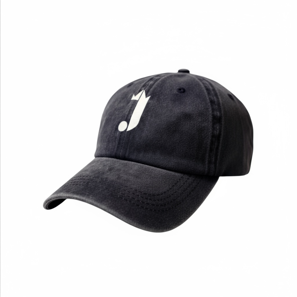 J Baseball Cap (Dark Grey)