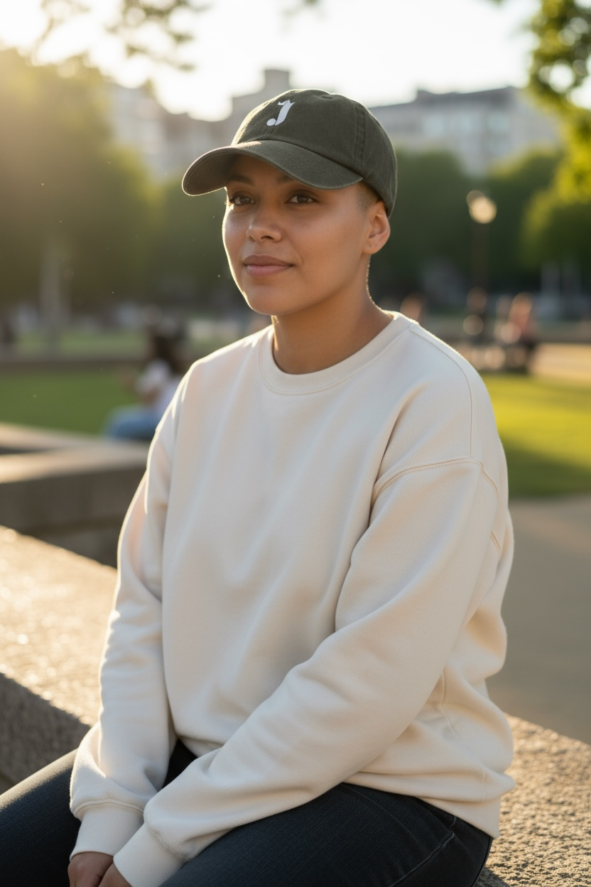 J Baseball Cap (Dark Green)