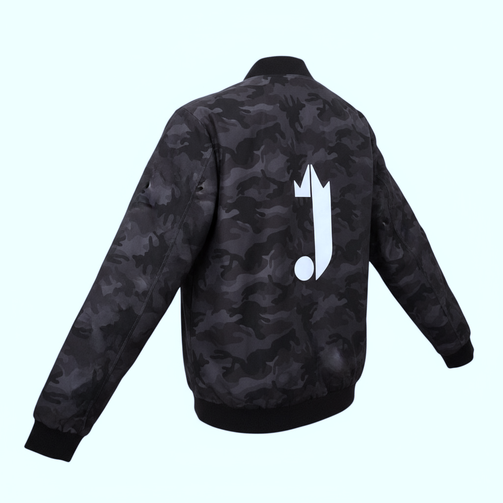 J King of R&B Bomber Jacket  (Dark Camouflage)