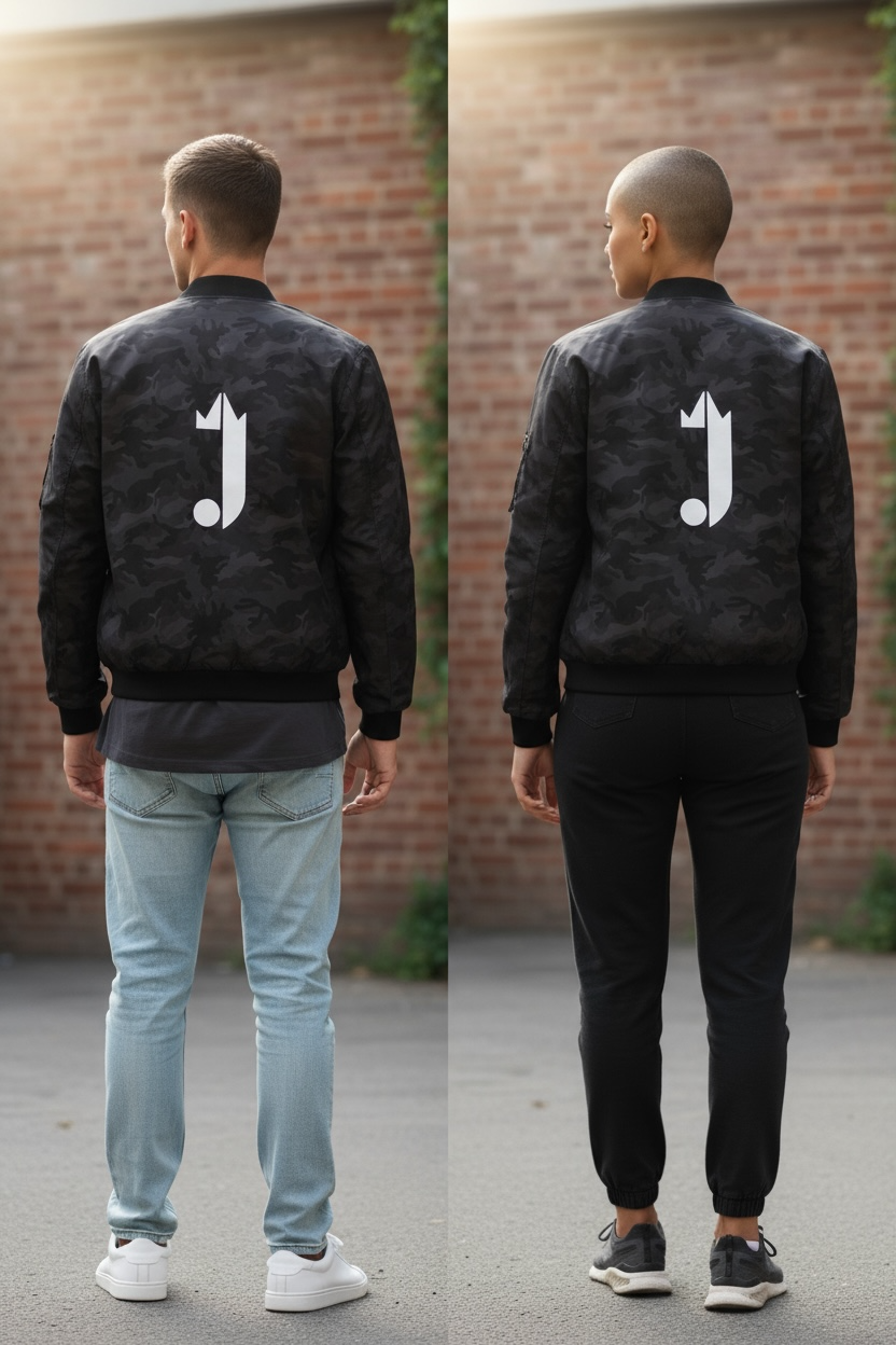 J King of R&B Bomber Jacket  (Dark Camouflage)