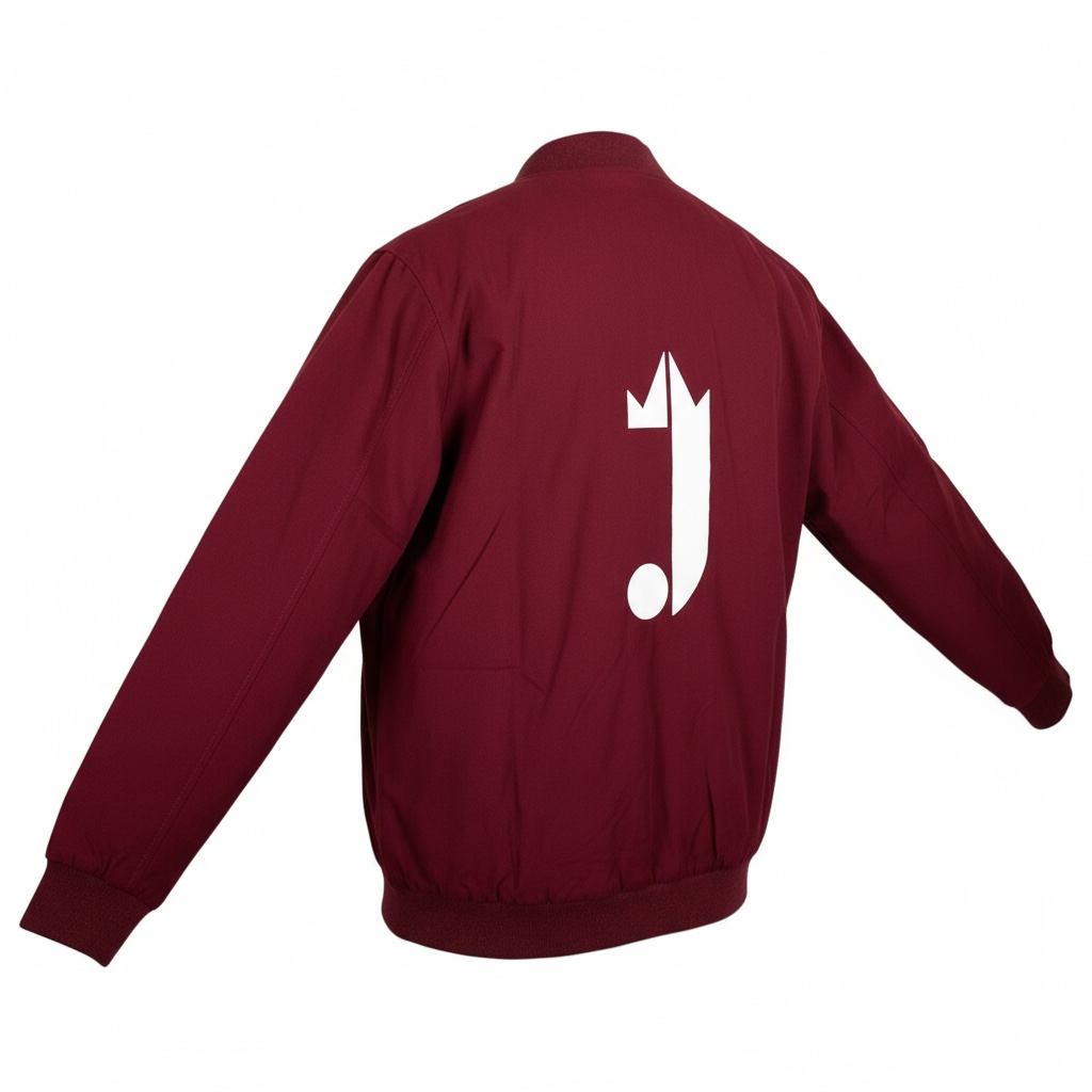 J King of R&B Bomber Jacket  (Burgundy)