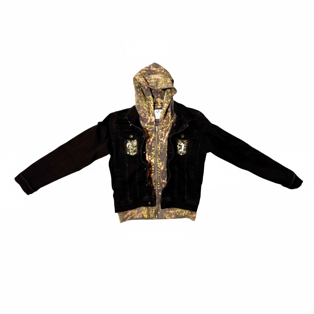 1 0f 1 J King of R&B Jean Jacket (Black, Yellow, Peach, Grey)
