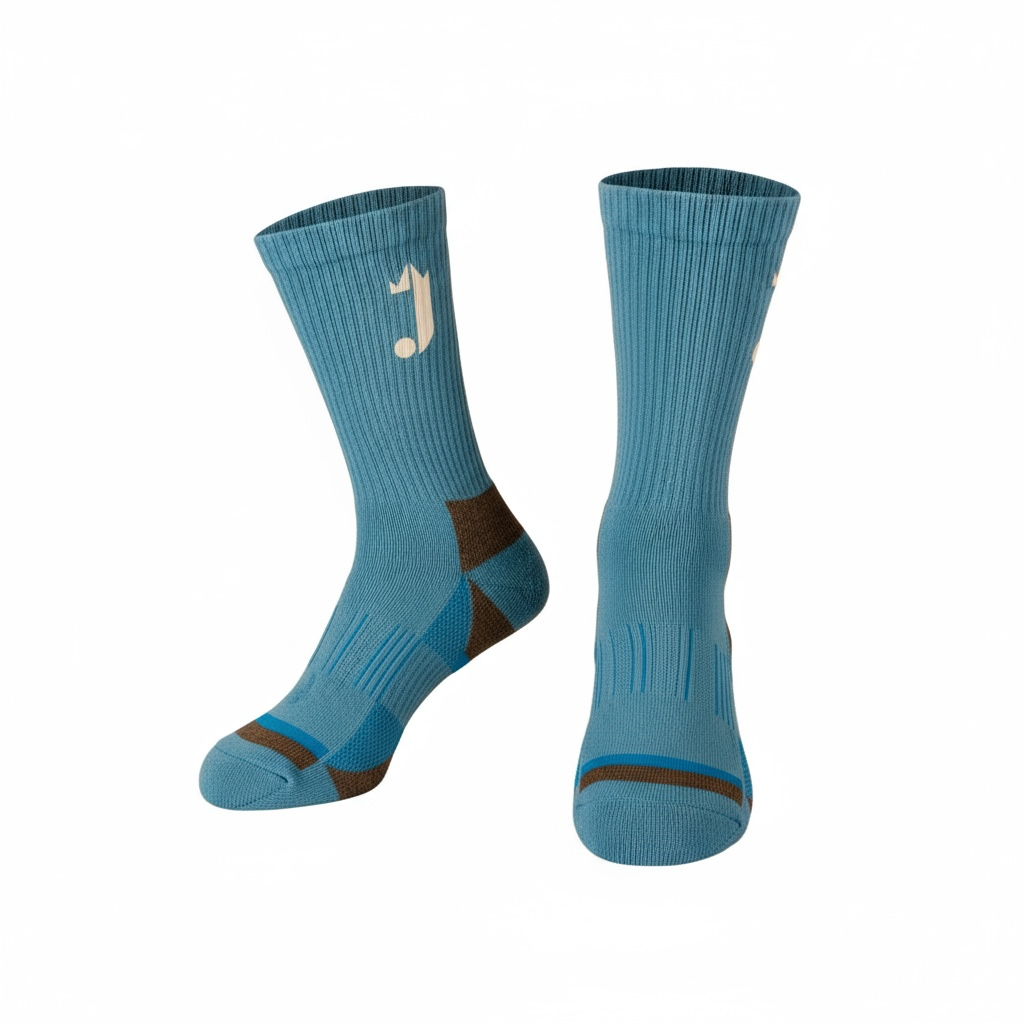 J Logo Socks (Aqua Blue)