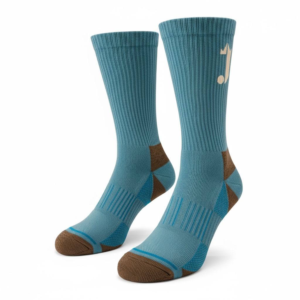 J Logo Socks (Aqua Blue)