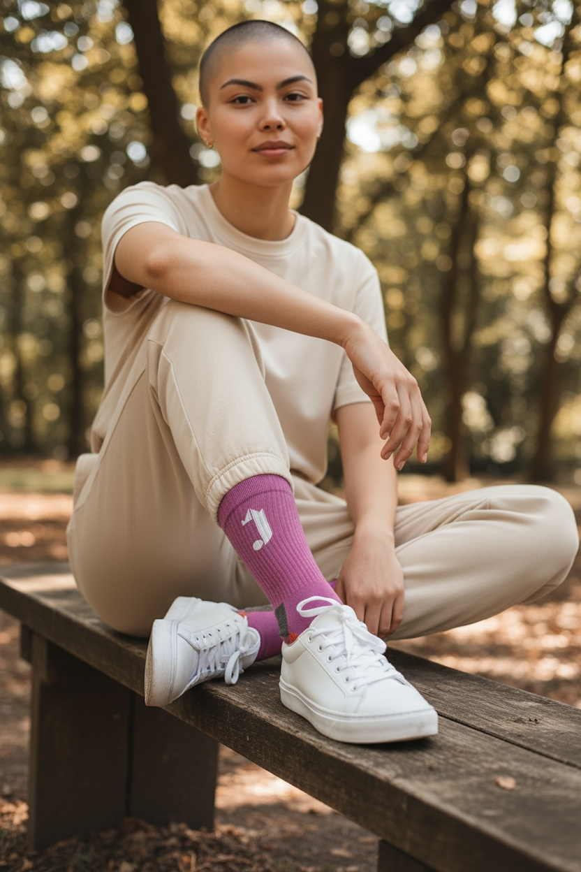 J Logo Socks (Purple)