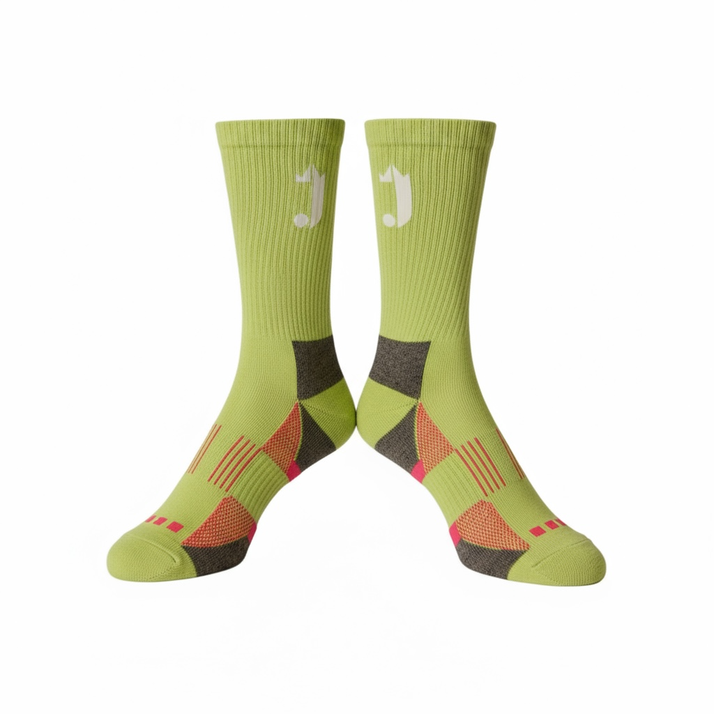 J Logo Socks (Lime Green)