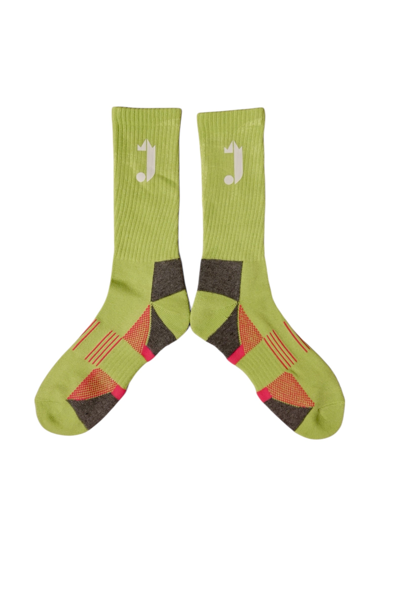 J Logo Socks (Lime Green)