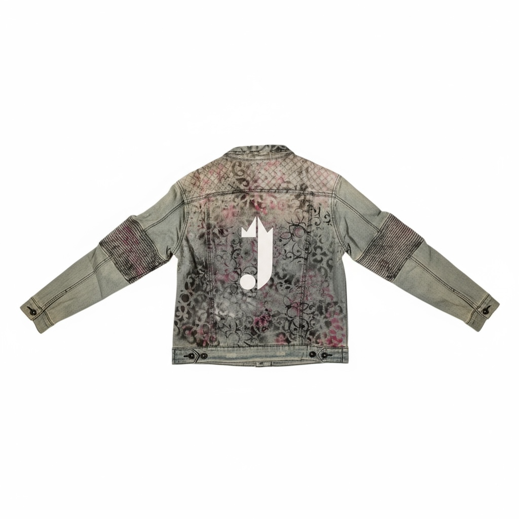 1 0f 1 J King of R&B Jean Jacket  (Blue, Pink, Black)