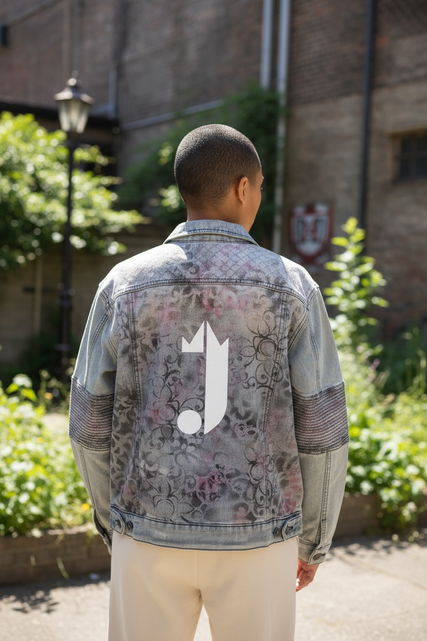 1 0f 1 J King of R&B Jean Jacket  (Blue, Pink, Black)