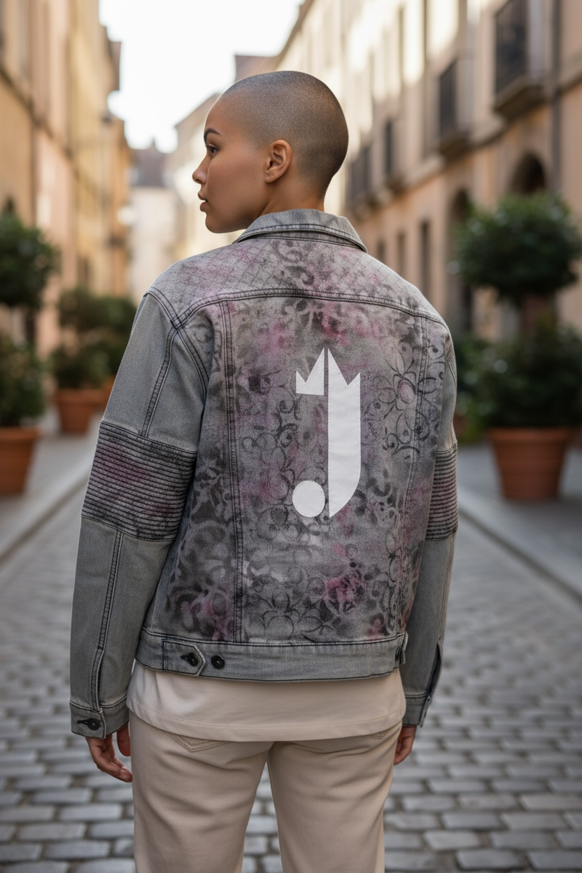 1 0f 1 J King of R&B Jean Jacket  (Blue, Pink, Black)