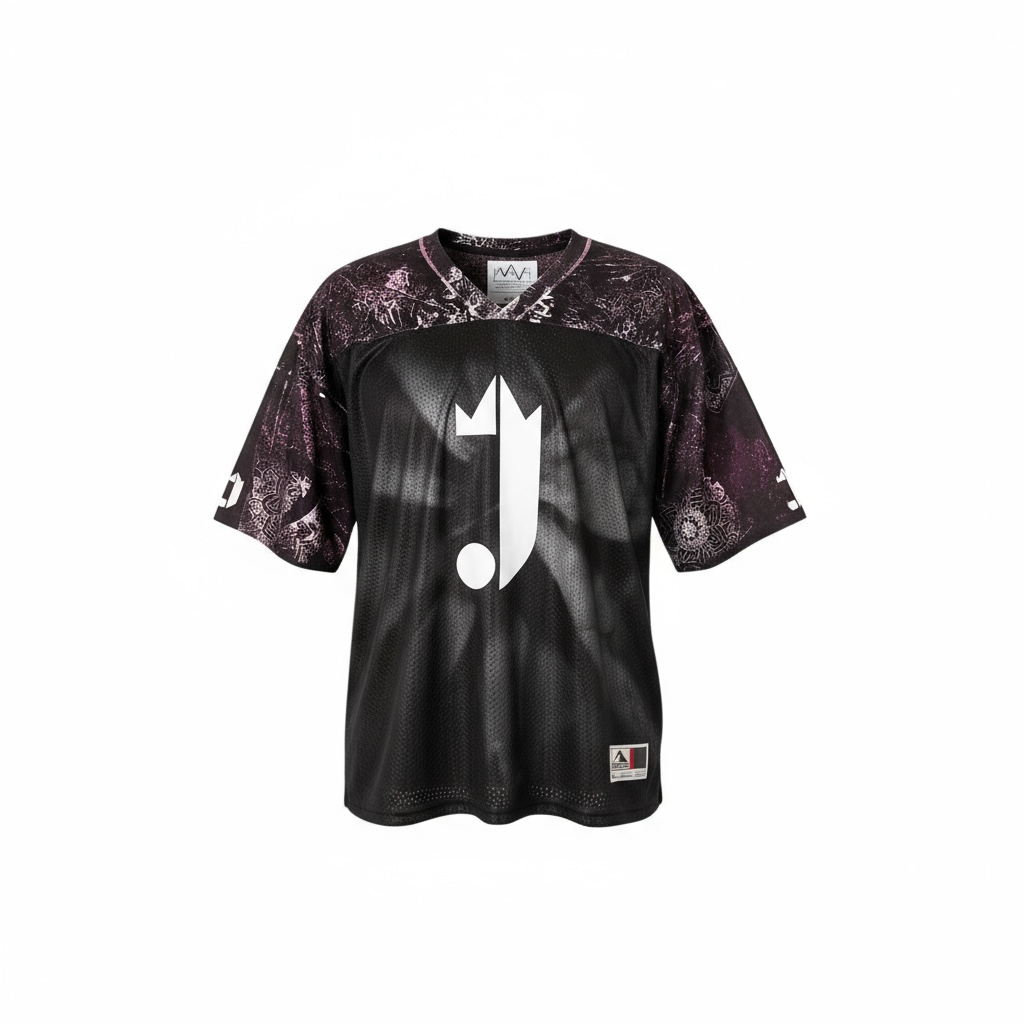 1 0f 1 J King of R&B Stadium Jersey (Black, Purple, White)