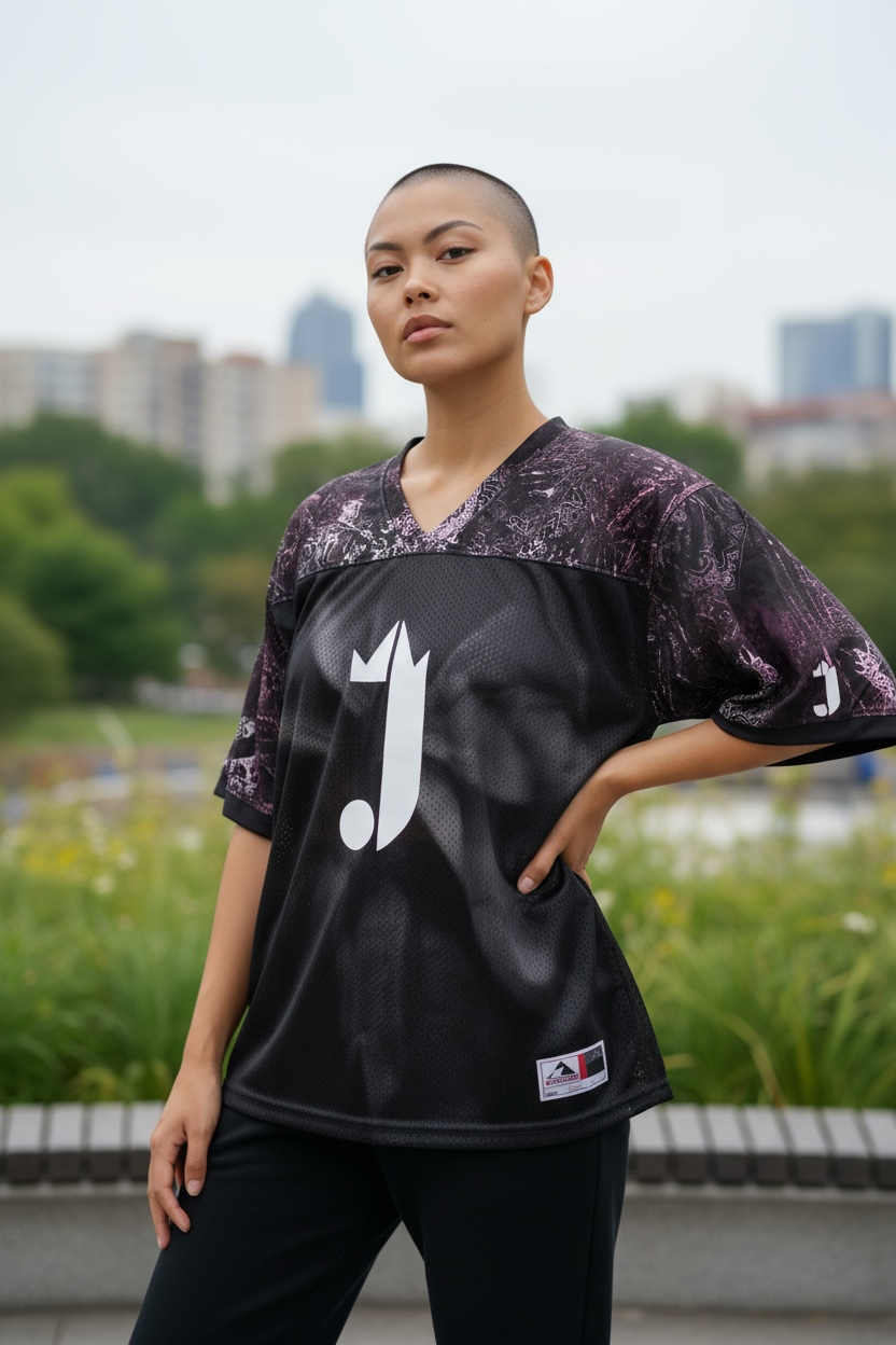 1 0f 1 J King of R&B Stadium Jersey (Black, Purple, White)