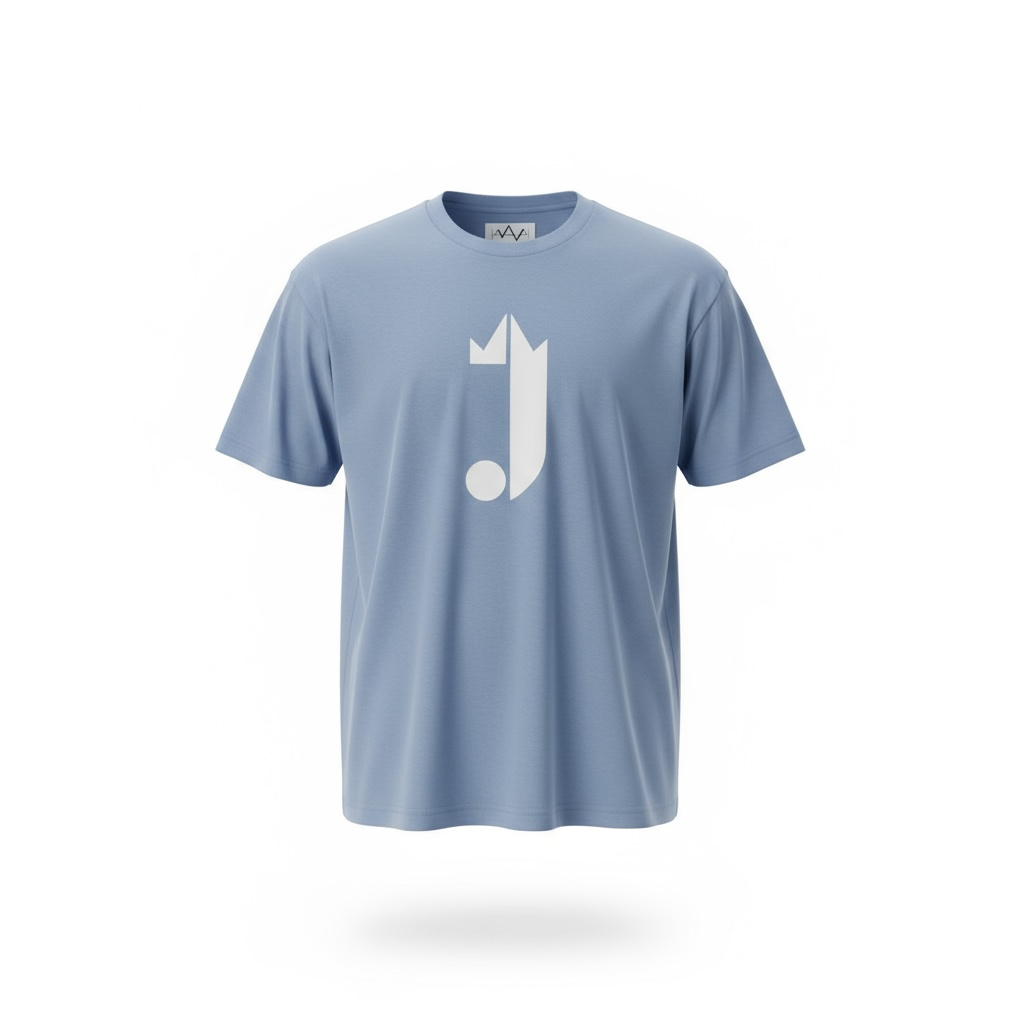J Logo T-Shirt (Powder Blue)