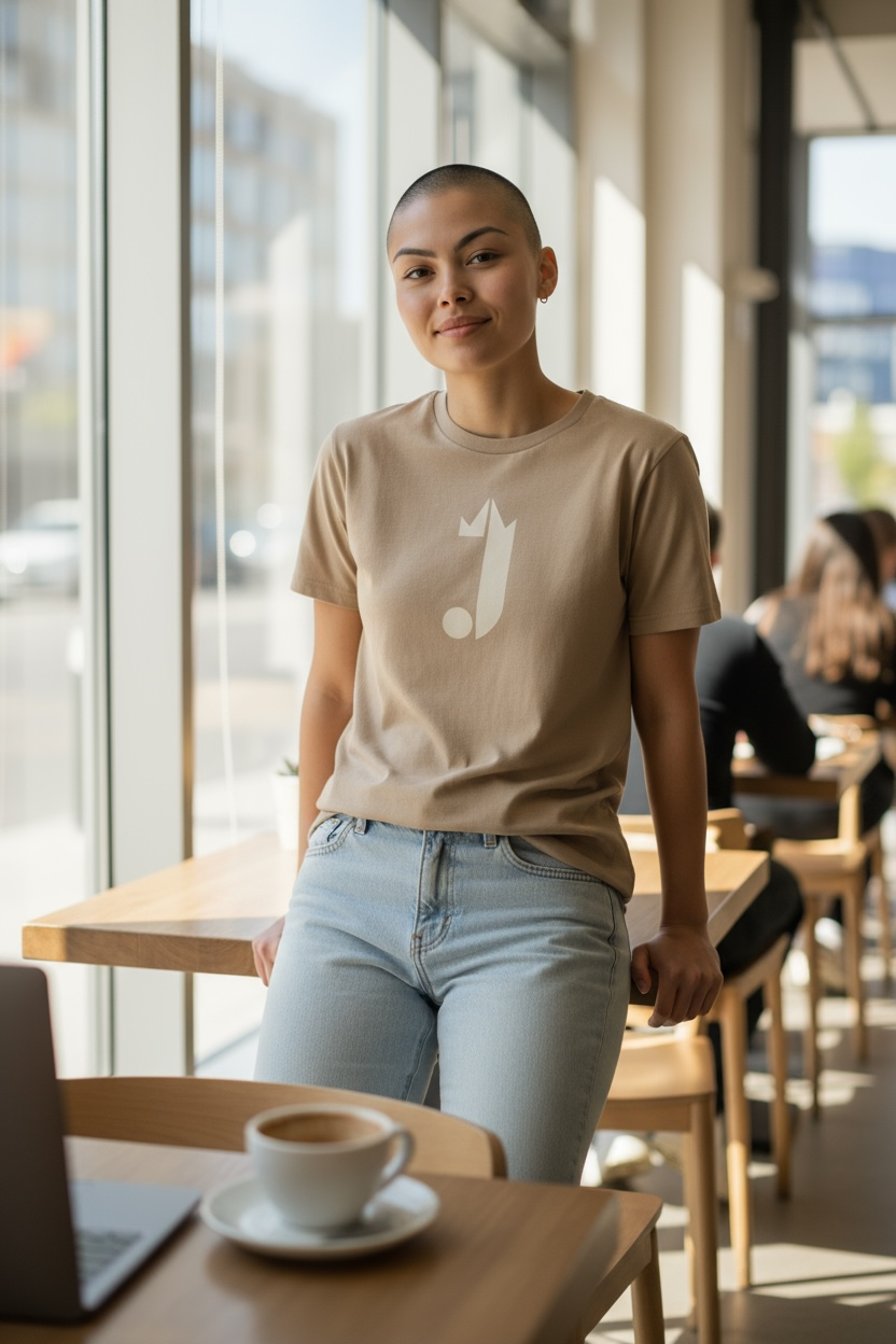 J Logo T-Shirt (Khaki)
