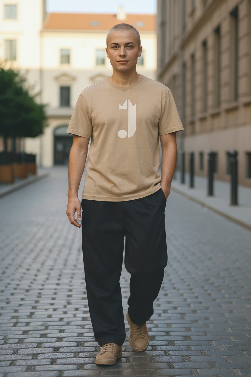 J Logo T-Shirt (Khaki)
