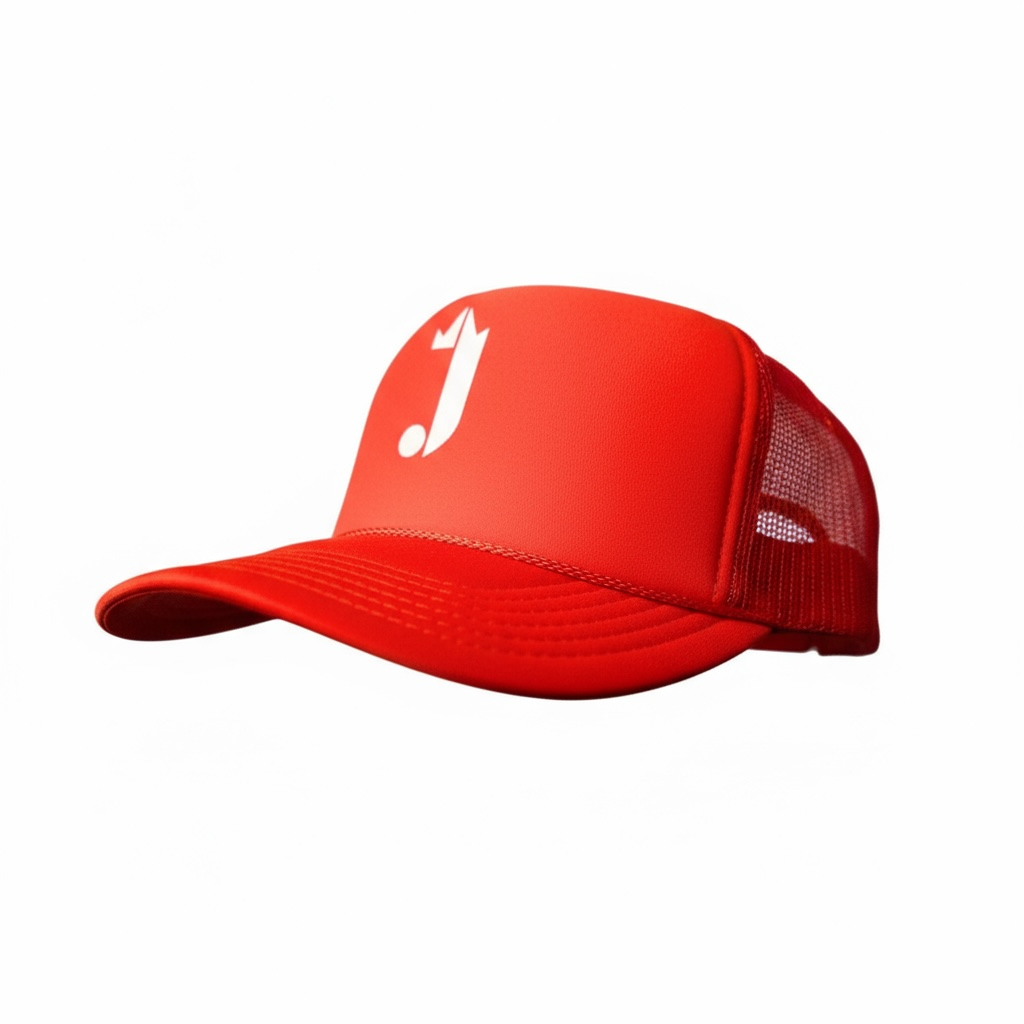 J Baseball Cap (Neon Orange)