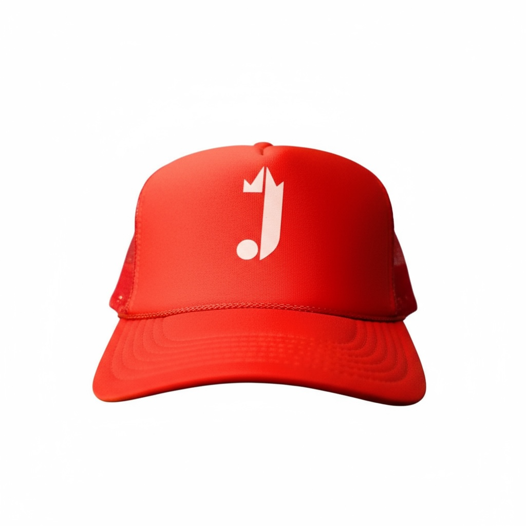J Baseball Cap (Neon Orange)