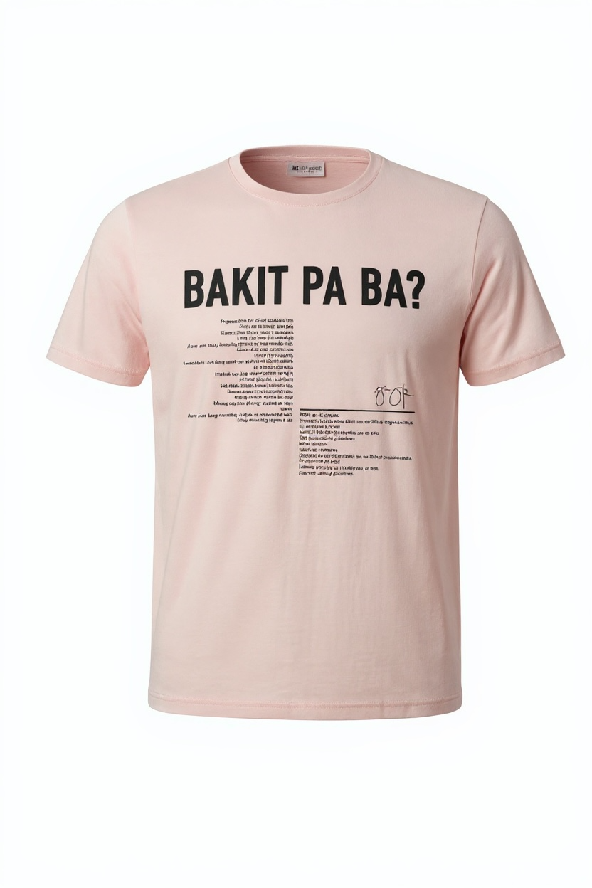 Bakit Pa Ba T-Shirt (Light Pink)